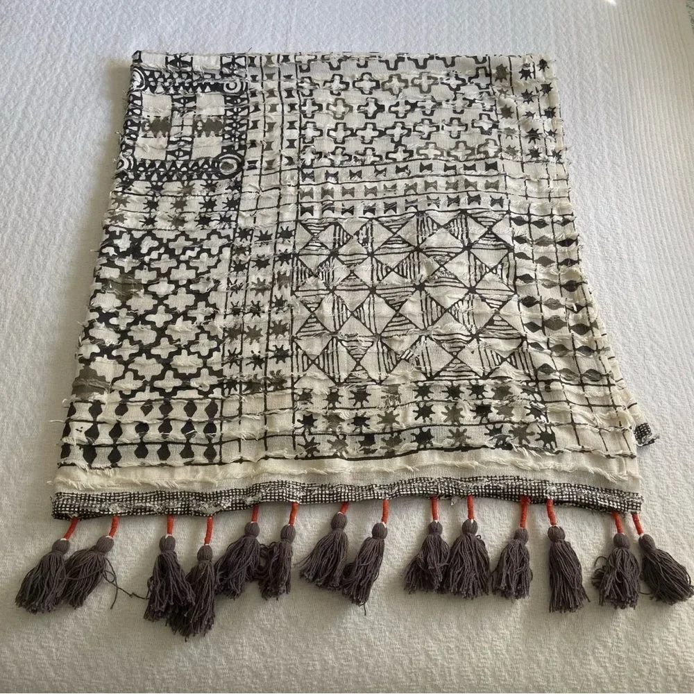 Urban Outfitters Textured Tapestry With Tassels